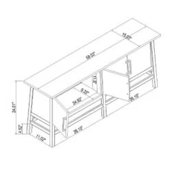 Haverhill TV Stand For TVs Up To 50" Brown - Threshold™ -Threshold GUEST 8cc8956c c96a 4302 a438 137557428db0