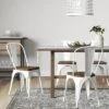 Set Of 2 Carlisle High Back Wood Seat Dining Chair Matte White - Threshold™