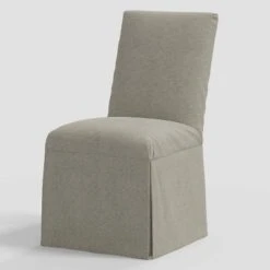 Samy Skirted Slipcover Dining Chair In Linen - Threshold™ -Threshold GUEST 9095c404 3819 46f1 bf0f 3af55239e4cd