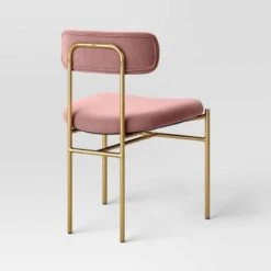 Orion Luxe Dining Chair With Brass Legs Blush Velvet - Threshold™ 6 Orion Luxe Dining Chair With Brass Legs Blush Velvet - Threshold™ -Threshold GUEST 95e896b0 31de 452f 9f0c 7e8bf7ba7238