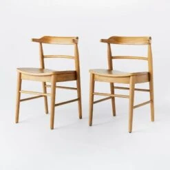 2pk Kaysville Curved Back Wood Dining Chair - Threshold™ Designed With Studio McGee 17 2pk Kaysville Curved Back Wood Dining Chair - Threshold™ Designed With Studio McGee -Threshold GUEST 96181127 0bb6 41a1 999c 8f5d44c53b74