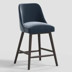 Geller Counter Height Barstool In Shiny Velvet - Threshold™ -Threshold GUEST 96359262 3ea2 4d28 ac85 e6aa57e23628