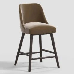 Geller Counter Height Barstool In Shiny Velvet - Threshold™ -Threshold GUEST 9a183c5d 1f44 4176 a781 444ab6960d9d