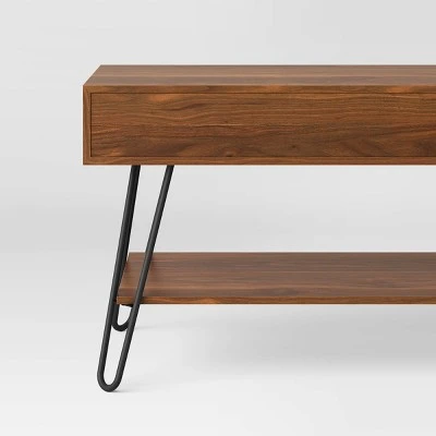 Hairpin TV Stand For TVs Up To 70" Brown - Threshold™ 3 Hairpin TV Stand For TVs Up To 70" Brown - Threshold™ - Image 3