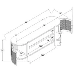 Portola Hills Caned Door TV Stand For TVs Up To 60" - Threshold™ Designed With Studio McGee -Threshold GUEST a0956830 d71f 43eb 95fa 09eff023a340