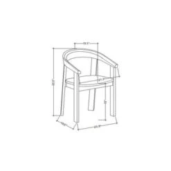 Terra Solid Wood Curved Back Dining Chair - Threshold™ Designed With Studio McGee -Threshold GUEST a386c950 6b68 47a0 8004 10af9f6b52b5