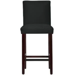 30" Velvet Parsons Barstool Wood - Threshold™ -Threshold GUEST a7ae0d6b 625c 47f2 983c 26bcf0f5cda7