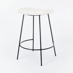 Clarkston Metal Counter Height Barstool With Upholstered Seat - Threshold™ Designed With Studio McGee -Threshold GUEST a86feba4 4168 43e4 b718 43ae445afc85