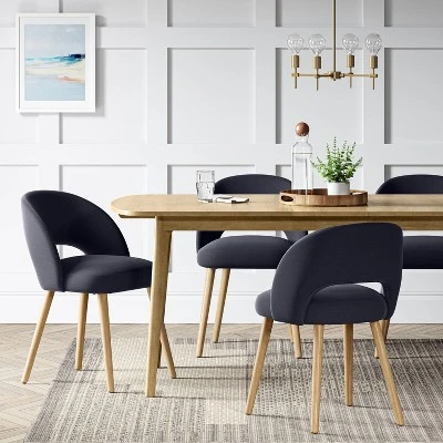 Galles Mid-Century Upholstered Dining Chair - Threshold™ 1 Galles Mid-Century Upholstered Dining Chair - Threshold™