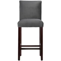 30" Velvet Parsons Barstool Wood - Threshold™ -Threshold GUEST ae968ddc 385e 42db a7a9 708cb697a15f