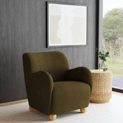 Rumi Armchair In Linen - Threshold™ -Threshold GUEST aed19c17 ea2d 4bba 91ee 7c96d9a95201