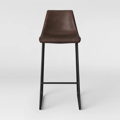 Bowden Faux Leather Barstool - Threshold™ 5 Bowden Faux Leather Barstool - Threshold™ - Image 5