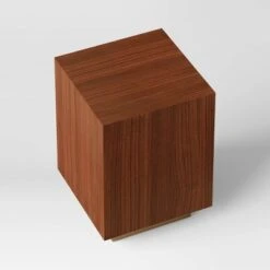 Wood And Metal Plinth Accent Table - Threshold™ -Threshold GUEST b0aa5303 be68 469f af51 3993844f9d1c