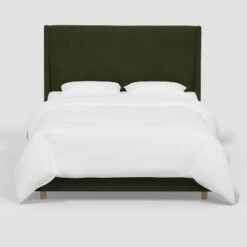 Encino Wingback Bed In Dry Velvet - Threshold™ Designed With Studio McGee