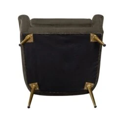 Carmine Luxe Arm Accent Chair With Brass Legs - Threshold™ -Threshold GUEST b6f59835 3277 40ac 8807 c2aa405025ed