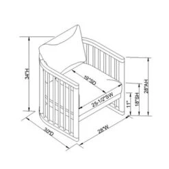 Richfield Barrel Spindle Back Accent Chair Cream/Natural - Threshold™ Designed With Studio McGee 11 Richfield Barrel Spindle Back Accent Chair Cream/Natural - Threshold™ Designed With Studio McGee -Threshold GUEST bbb41ede da8a 4504 8108 f181a183083e
