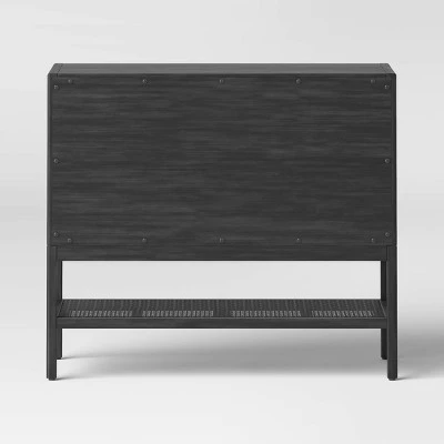 Minsmere 2 Door Cabinet - Black - Threshold™ 3 Minsmere 2 Door Cabinet - Black - Threshold™ - Image 3