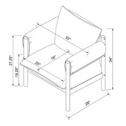 Arbon Wood Dowel Accent Chair With Cushion Arms - Threshold™ Designed With Studio McGee -Threshold GUEST c429d501 6755 4c8a 864f afd6717b29db