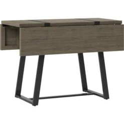 Brimfield Metal Base Extendable Dining Table Brown - Threshold™ -Threshold GUEST c4bbb164 0ea0 4507 8b94 e6b05687e2be