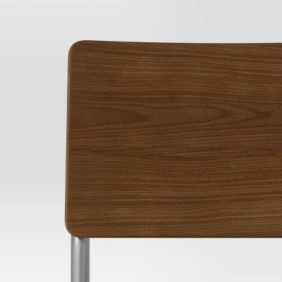 Cecilton Chrome Cantilever Counter Height Barstool Cream Boucle - Threshold™ 4 Cecilton Chrome Cantilever Counter Height Barstool Cream Boucle - Threshold™ - Image 4