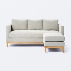Woodland Hills Wood Base Sofa Light Gray - Threshold™ Designed With Studio McGee -Threshold GUEST ccca059c 0892 4548 9413 b055d1449dad