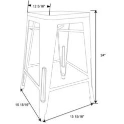 Set Of 2 Hampden Industrial 24" Counter Height Barstool Natural Metal - Threshold™ 7 Set Of 2 Hampden Industrial 24" Counter Height Barstool Natural Metal - Threshold™ -Threshold GUEST ce048798 02a7 4c5f 85a3 f37215469cab