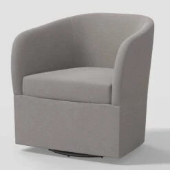 Rhea Swivel Chair In Linen - Threshold™ -Threshold GUEST cea3a485 7fca 4ec9 a4d1 2a98c0669d70