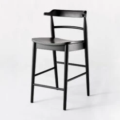 Kaysville Curved Back Wood Counter Height Barstool - Threshold™ Designed With Studio McGee -Threshold GUEST d21e6bf0 f7dc 462d b6fb 696cfe37d8fe