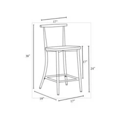 Northwood Metal Cafe Counter Height Barstool Black - Threshold™ Designed With Studio McGee -Threshold GUEST dbc471ce 4a28 4e07 a378 1926dd1eb1be