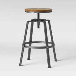 Lewiston Adjustable Swivel Barstool - Threshold -Threshold GUEST df723cda 86b6 4e6b b5c9 27ac49310540