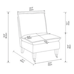 Talbert Pillow Top Slipper Chair With Casters - Threshold™ Designed With Studio McGee -Threshold GUEST e0bab953 1f7d 4f4e 8ce3 e3efe8d56101