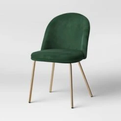 2pk Nils Brass Base Dining Chair Velvet Forest Green - Threshold™ -Threshold GUEST e2fa8033 d69b 4ea1 904a e6ed8582d6e1