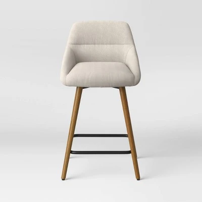 Timo Swivel Counter Height Barstool With Wood - Threshold™ 2 Timo Swivel Counter Height Barstool With Wood - Threshold™ - Image 2