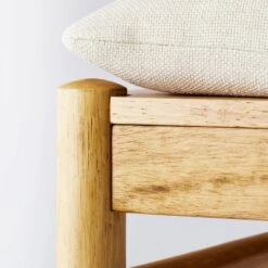 Emery Wood Counter Height Barstool With Upholstered Seat And Sling Back Natural - Threshold™ Designed With Studio McGee -Threshold GUEST e8ec7e51 c160 4262 8af2 ab79b157278d