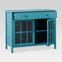 Windham 2 Door Accent Buffet, Cabinet With Shelves - Teal - Threshold™ -Threshold GUEST ea1ecafb 9cbb 4de8 877c 8072c4a40207