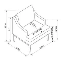Howell Upholstered Accent Chair With Wood Base - Threshold™ Designed With Studio McGee 14 Howell Upholstered Accent Chair With Wood Base - Threshold™ Designed With Studio McGee -Threshold GUEST eaa765f5 26c5 4ecb 8f54 dd96378e2465