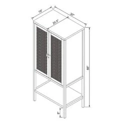 66" East Bluff Woven Cabinet Black - Threshold™ Designed With Studio McGee -Threshold GUEST f0f96919 4336 4aac bf37 3083b43583f1