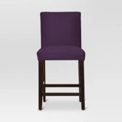 25" Velvet Parsons Counter Height Barstool Wood - Threshold™ -Threshold GUEST f1980123 daa4 41ed 8e94 0c1b9ccd5da5
