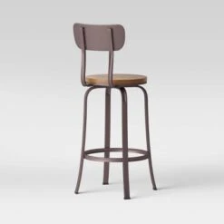 Dakota Swivel Wood Seat Barstool With Adjustable Legs Metal - Threshold™ 7 Dakota Swivel Wood Seat Barstool With Adjustable Legs Metal - Threshold™ -Threshold GUEST f232d87b 2606 4498 b374 cd53ee6b86b2