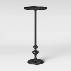 Londonberry Turned Metal Accent Table Black - Threshold -Threshold GUEST f6fb4cf2 6e25 4ecd 9288 beaa0df56319
