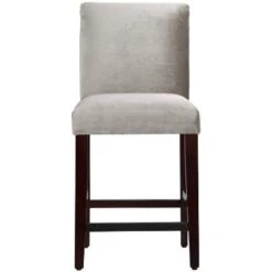 25" Velvet Parsons Counter Height Barstool Wood - Threshold™ -Threshold GUEST f9dfe6cc 73c9 46f6 9146 046c7990b68e