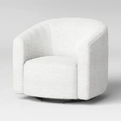 Aveline Large Scale Faux Shearling Swivel Chair - Threshold™ -Threshold GUEST fa191b6c 6ad6 4408 8c49 27d741d21140