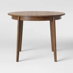 Astrid Mid-Century Round Extendable Dining Table - Threshold™ -Threshold GUEST fa9c336d d35b 4f29 b16a a6d0555e5720