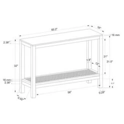 Console Table With Woven Rattan Shelf Black - Threshold™ Designed With Studio McGee 21 Console Table With Woven Rattan Shelf Black - Threshold™ Designed With Studio McGee -Threshold GUEST fd806213 5ef7 492e a065 be15b39cc53e